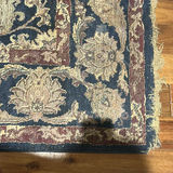 Blue and Beige Patterned Area Rug - thumbnail 2 of 5