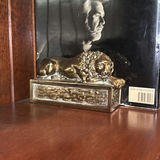 Books, Elephant Figurines, and Speaker on Wooden Bookshelf - thumbnail 15 of 17