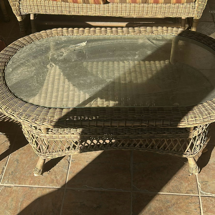Wicker Patio Furniture Set - image 2 of 5