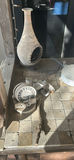 Rustic Wooden Bar Cabinet with Decorative Items - thumbnail 2 of 7