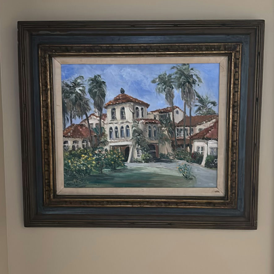 Framed Painting and Framed Wall Mirror - image 1 of 7