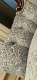 Tufted Upholstered Accent Chair with Carved Wood Frame - thumbnail 4 of 14
