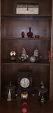 Decorative Chest, Red Carved Decor, Figurines, Clock, and Assorted Home Decor Items - thumbnail 1 of 11