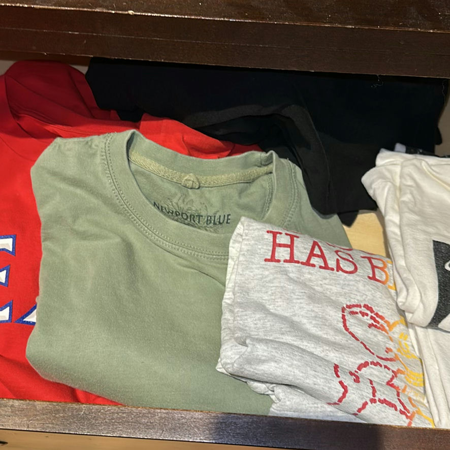 Assorted Graphic T-Shirts Including Texas and Newport Blue Shirts - image 3 of 8