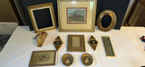Collection of Framed Artwork and Decorative Gold-Tone Frames - thumbnail 1 of 8