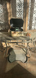 Metal and Glass Console Table with Folding Screen and Decorative Storage Box - thumbnail 5 of 5