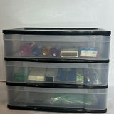 Three-Drawer Plastic Storage Organizer with Toiletry and Travel Items - thumbnail 5 of 5