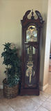 Wooden Grandfather Clock and Potted Artificial Plant - thumbnail 7 of 7