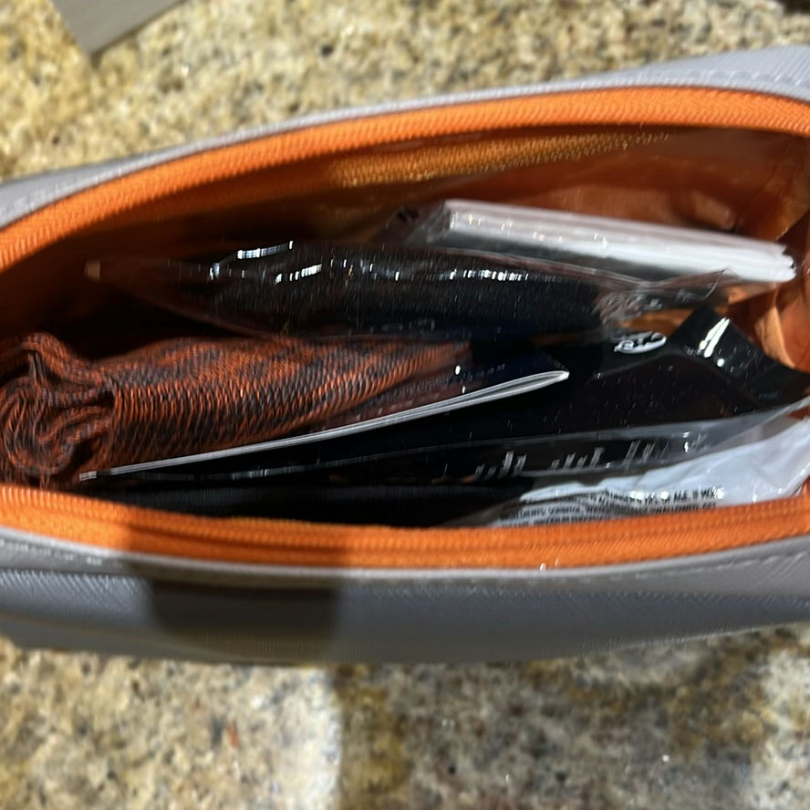 Assorted Cosmetic and Travel Bags with Fragrance Bottle - image 4 of 13