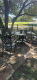 Metal Patio Chair and Decorative Planters - thumbnail 6 of 9