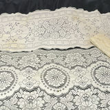 Two Lace Tablecloths and Folded Lace Linen - thumbnail 1 of 4