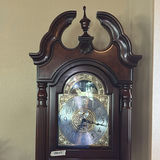 Wooden Grandfather Clock and Potted Artificial Plant - thumbnail 2 of 7