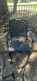 Metal Patio Chair and Decorative Planters - thumbnail 2 of 9