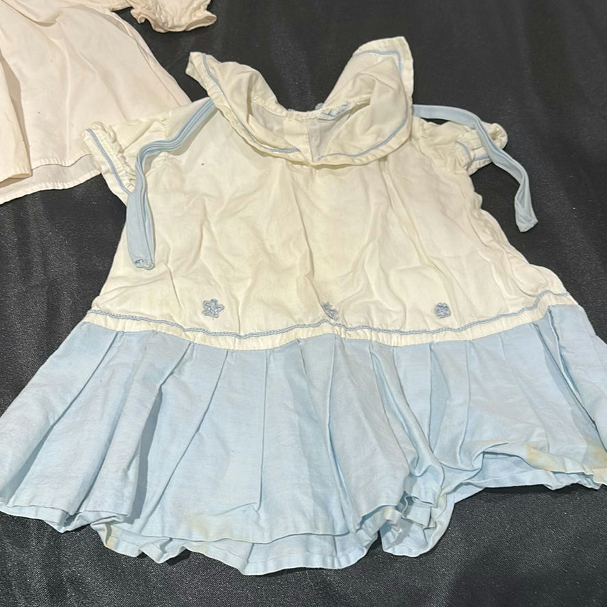 Vintage Baby Clothing, Shoes, and Child Silverware Set - image 8 of 9