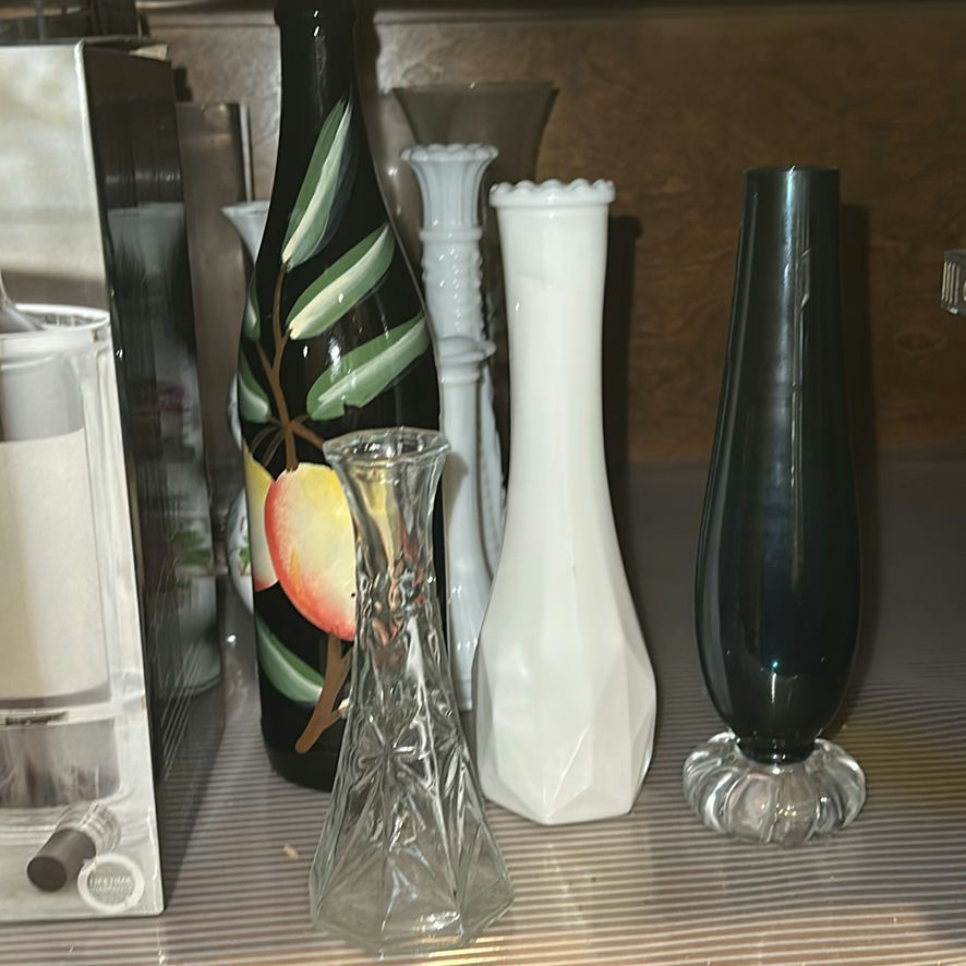 Assorted Vases, Glassware, and Modernhome Wine Accessory Set - image 5 of 11