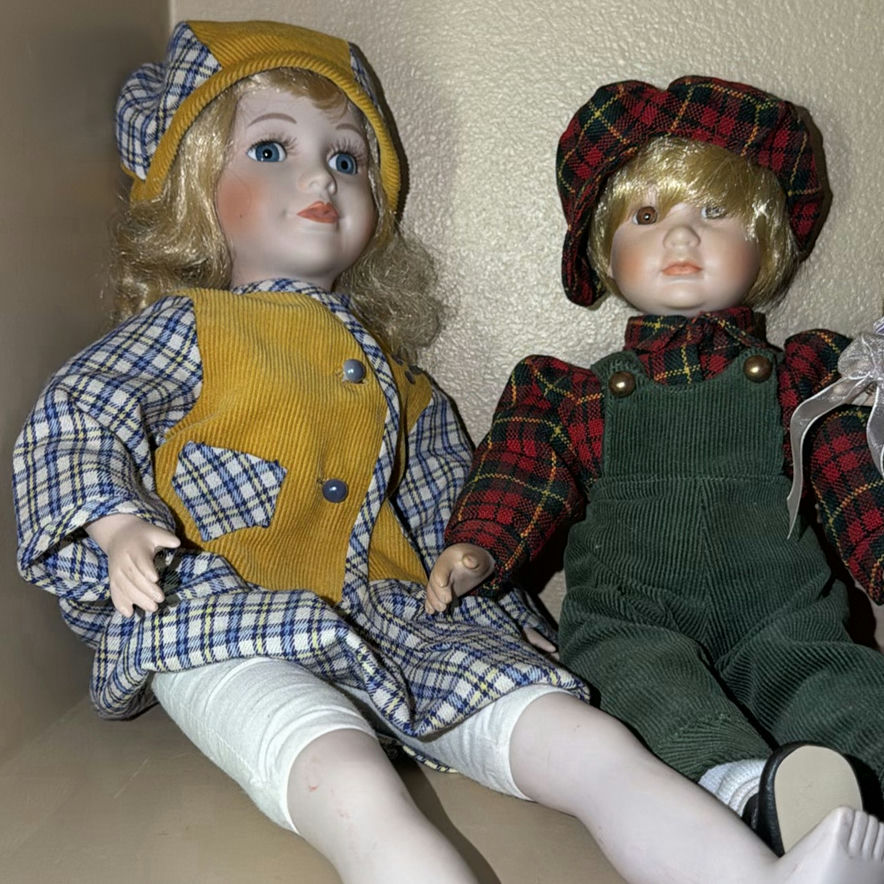 Collection of Dolls, Teddy Bear, and Santa Figure - image 8 of 10