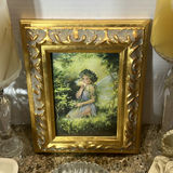 Decorative Candles, Angel Figurines, Framed Fairy Art, and Crystal Clock Set - thumbnail 4 of 7