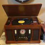 Record Player Stereo System and Seiko Wall Clock - thumbnail 2 of 12