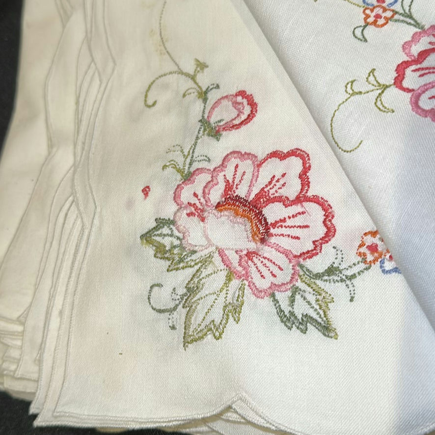 Set of Embroidered Cloth Napkins - image 4 of 9