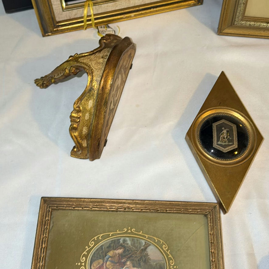 Collection of Framed Artwork and Decorative Gold-Tone Frames - image 7 of 8