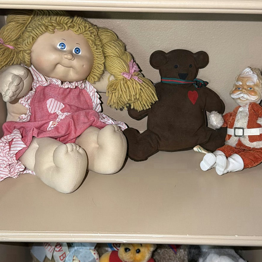 Collection of Dolls, Teddy Bear, and Santa Figure - image 1 of 10