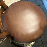 Set of Two Wooden Swivel Bar Stools - thumbnail 5 of 7