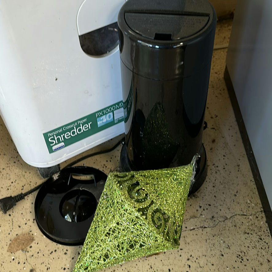 Metal Filing Cabinet, Royal Paper Shredder, and Black Container - image 5 of 6