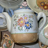 Vintage Floral Ceramic Tea Set and Dishware - thumbnail 2 of 8