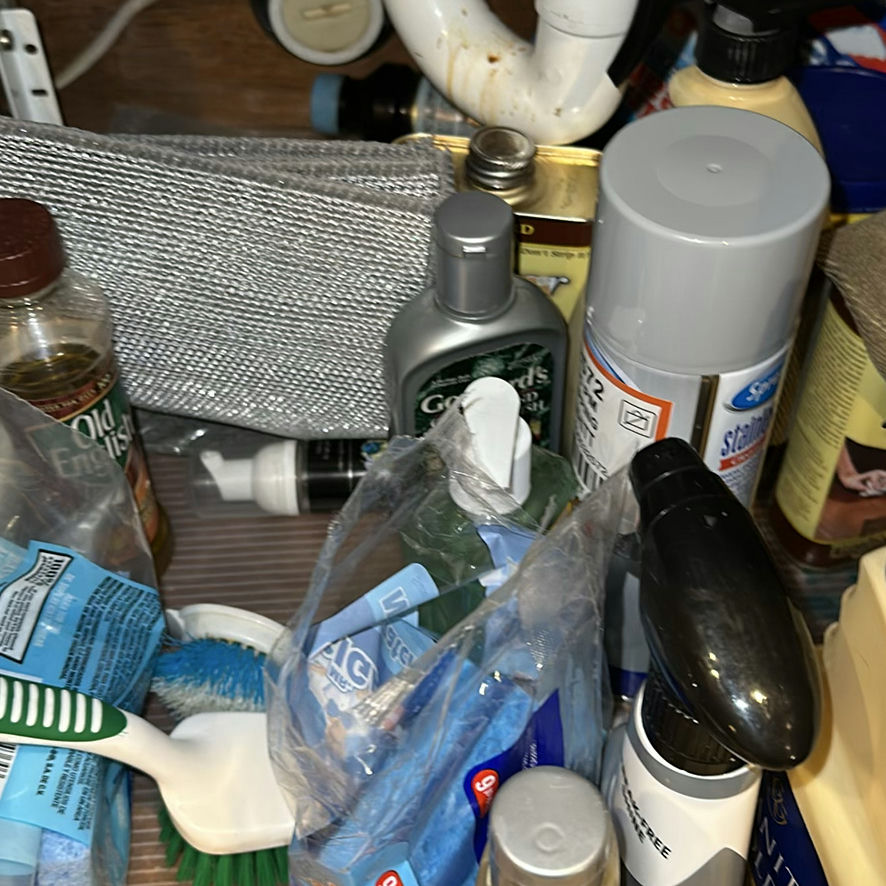Assorted Household Cleaning Supplies and Brushes - image 3 of 5
