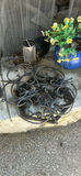 Assorted Outdoor Planters and Decorative Metal Decor - thumbnail 4 of 12