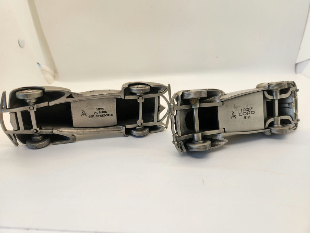 Pair of Cast Metal Art Deco Car Models – 1935 Auburn 851 Speedster & 1937 Cord 812 - image 2 of 7