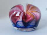 Epiphany Studio April Wagner Art Glass Pink Ruby Fruit Paperweight, signed and dated 2003 - thumbnail 5 of 7