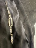 Vintage 18k White Gold Diamond Bracelet with Stylized "C" Hallmark - thumbnail 4 of 14