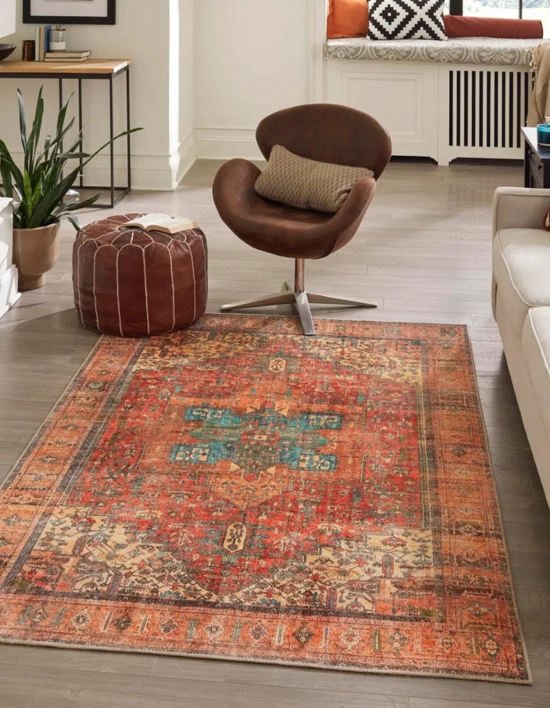 Unique Loom Timeless Rust Red Area Rug - 7'6" by 10' 6" - image 1 of 15