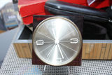 Vintage Mid Century Modern AHS Mega-Quarz Modernist Desk Clock - Lavender and Clear Acrylic & Silver metal - thumbnail 19 of 19