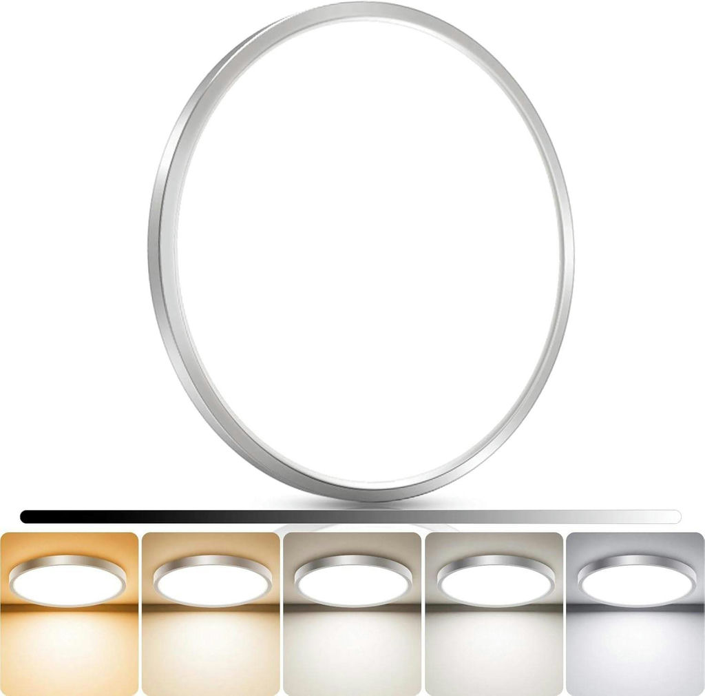 15 inch Flush Mount LED Ceiling Light Fixture 3000K-5000K Adjustable Dimmable Ceiling Light NIB (LB72201) - image 1 of 4