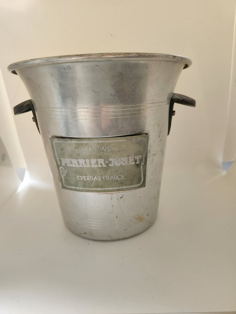 Vintage Perrier Jouet Champagne Ice Bucket - Rare Professional Style for High End Hotels and Restaurants - image 1 of 6