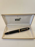 RARE Vintage Montblanc Meisterstück 149 Fountain Pen 14K Gold Nib (1987–1992) w/ Original Box (Pair with lot 115 Montblanc Ink) - thumbnail 5 of 14