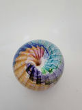 Epiphany Studio April Wagner Art Glass Signed “Rainbow Spiral Vortex” 2003 Paperweight – Signed – Hand Blown Studio Art Glass - thumbnail 4 of 6