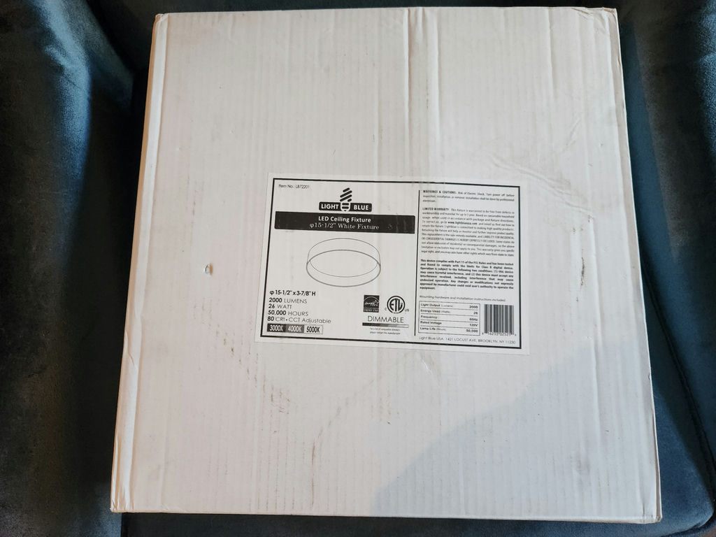 15 inch Flush Mount LED Ceiling Light Fixture 3000K-5000K Adjustable Dimmable Ceiling Light NIB (LB72201) - image 3 of 4