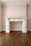Decorative Neoclassical Style Wood Fireplace Mantel – Fluted Pilasters & Paneled Frieze - thumbnail 1 of 4