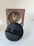 Vintage Mid Century Modern AHS Mega-Quarz Modernist Desk Clock - Lavender and Clear Acrylic & Silver metal - thumbnail 8 of 19