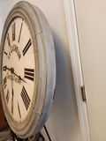 Restoration Hardware 38” Oversized “Le Cacheur” Chateau Thierry Wall Clock – Made in USA - thumbnail 3 of 5