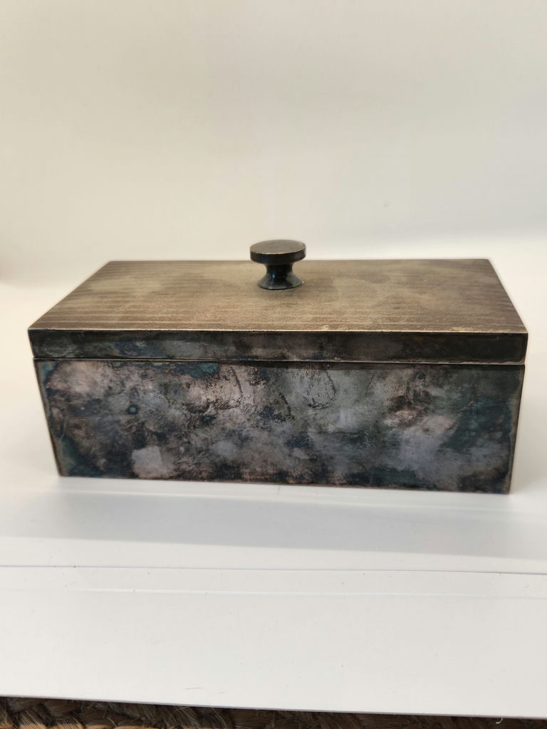 Vintage Watrous Mfg. Co. Silverplate Humidor - International Silver Co. - Pattern 0122 - image 1 of 6