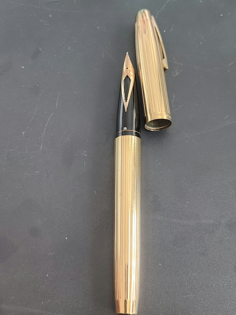 Vintage Sheaffer U.S.A. Fountain Pen with 14K Nib – Fluted Barrel - image 10 of 14