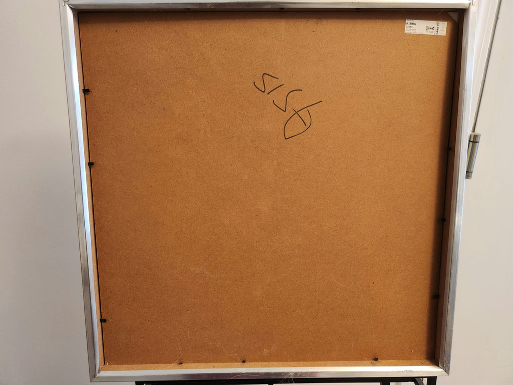 New IKEA RIBBA 50x50 cm (19 3/4”) Brushed Silver Aluminum Frame with Mat – Model 401.683.18 - image 3 of 3