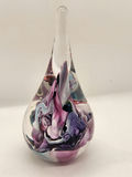 Signed Robert Eickholt Abstract Swirl Art Glass Teardrop Paperweight (1993) - thumbnail 3 of 6