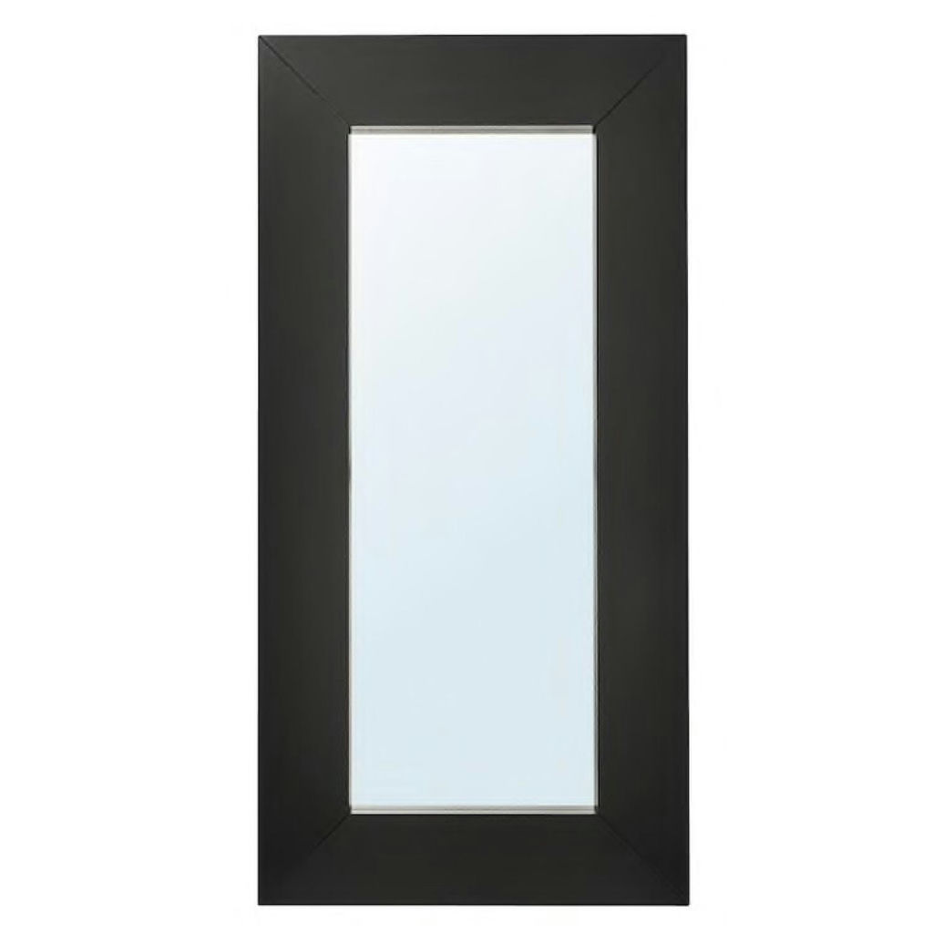 Mirror - Oversized Modern Black Floor Mirror (7 feet by 3 feet) with Wide Mitered Frame - image 3 of 3
