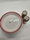 Vintage French Bistro Absinthe Tip Plates (3 plates) & Silverplate Salt and Pepper Shakers - Lot of 5 - thumbnail 6 of 8