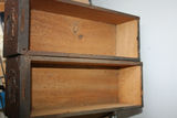 Pair Antique Quarter-Sawn Oak Sewing Machine Drawers with Ornate Pulls + Vintage Metal Oil Can - thumbnail 3 of 5